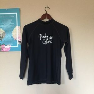 Body Glove black rashguard surfing top